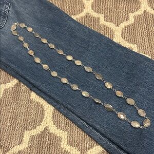 Labrodorite Link Long Necklace - Women Jewelry
